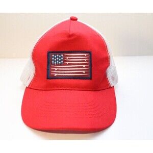 Solfish Hat Snapback American‎ USA Flag Red Surf Skate Beach Mesh Trucker